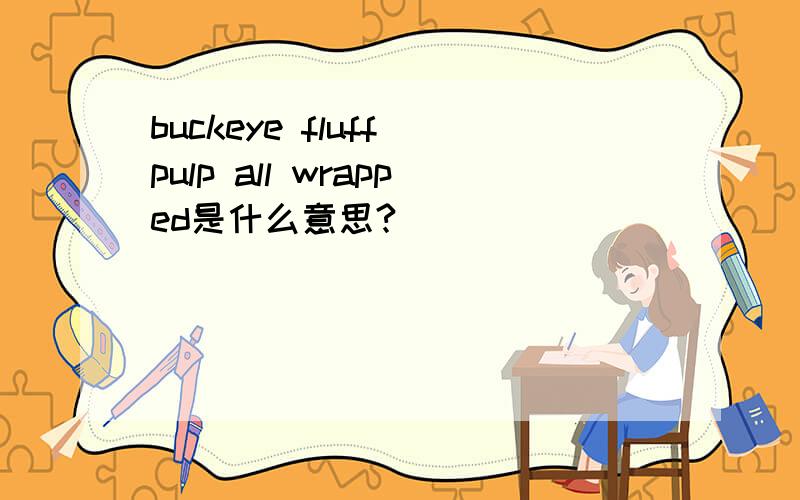 buckeye fluff pulp all wrapped是什么意思?